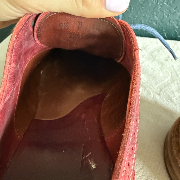 Allen Edmonds Ridgeway Red Wingtip Oxfords - Picture 6 of 7